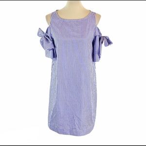 Rebellion again striped sleeveless dress size M